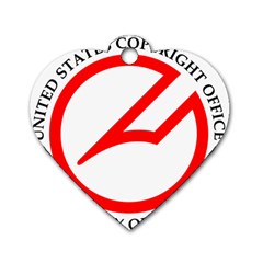 Logo & Seal Of United States Copyright Office, 1978-2003 Dog Tag Heart (two Sides) by abbeyz71