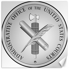 Seal Of Administrative Office Of United States Courts Canvas 12  X 12 