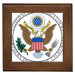 Seal Of United States District Court For Northern District Of California Framed Tile by abbeyz71