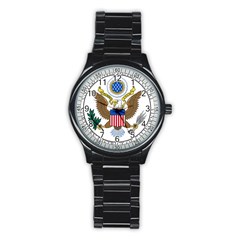 Seal Of United States District Court For Northern District Of California Stainless Steel Round Watch by abbeyz71