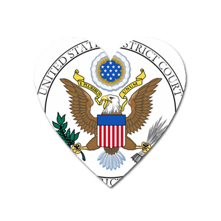 Seal of United States District Court for Northern District of California Heart Magnet