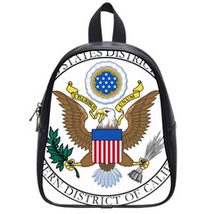 Seal Of United States District Court For Northern District Of California School Bag (small) by abbeyz71