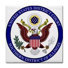 Seal Of United States District Court For Southern District Of Illinois Face Towel by abbeyz71