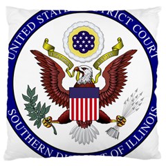 Seal Of United States District Court For Southern District Of Illinois Large Cushion Case (two Sides) by abbeyz71