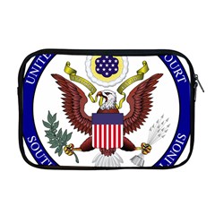 Seal Of United States District Court For Southern District Of Illinois Apple Macbook Pro 17  Zipper Case by abbeyz71