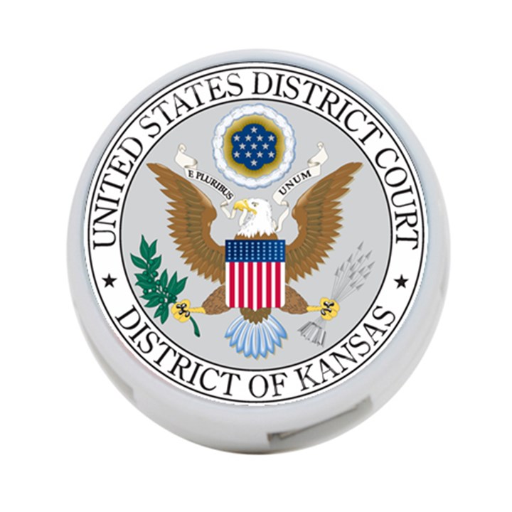 Seal of United States District Court for District of Kansas 4-Port USB Hub (One Side)