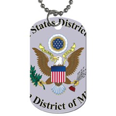 Seal Of United States District Court For Eastern District Of Missouri Dog Tag (one Side) by abbeyz71