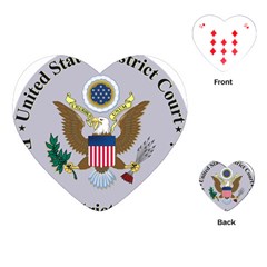 Seal Of United States District Court For Eastern District Of Missouri Playing Cards Single Design (heart) by abbeyz71