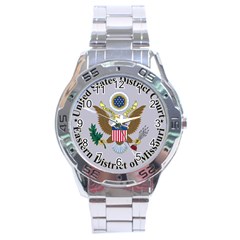 Seal of United States District Court for Eastern District of Missouri Stainless Steel Analogue Watch