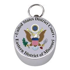 Seal of United States District Court for Eastern District of Missouri Mini Silver Compasses