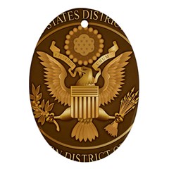 Seal Of United States District Court For Southern District Of Texas Ornament (oval) by abbeyz71