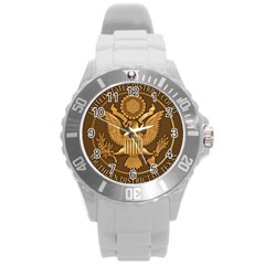 Seal Of United States District Court For Southern District Of Texas Round Plastic Sport Watch (l) by abbeyz71
