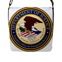 Seal Of Executive Office For Immigration Review Flap Closure Messenger Bag (l) by abbeyz71