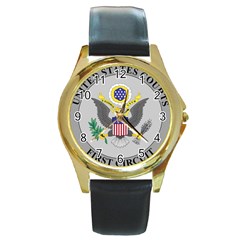 Seal Of United States Court Of Appeals For First Circuit Round Gold Metal Watch by abbeyz71