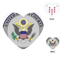 Seal Of United States Court Of Appeals For First Circuit Playing Cards Single Design (heart) by abbeyz71