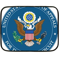 Seal Of United States Court Of Appeals For Second Circuit Double Sided Fleece Blanket (mini)  by abbeyz71