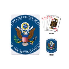 Seal Of United States Court Of Appeals For Second Circuit Playing Cards Single Design (mini) by abbeyz71