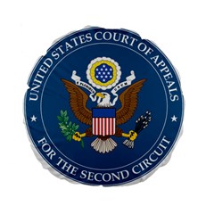 Seal Of United States Court Of Appeals For Second Circuit Standard 15  Premium Flano Round Cushions by abbeyz71