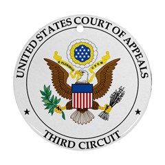 Seal Of United States Court Of Appeals For Third Circuit Round Ornament (two Sides) by abbeyz71