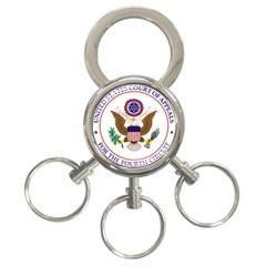 Seal Of United States Court Of Appeals For Fourth Circuit 3-ring Key Chain by abbeyz71
