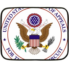 Seal Of United States Court Of Appeals For Fourth Circuit Double Sided Fleece Blanket (mini)  by abbeyz71