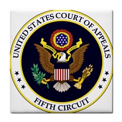 Seal Of United States Court Of Appeals For Fifth Circuit Tile Coaster by abbeyz71