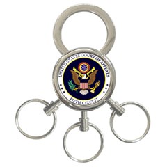 Seal Of United States Court Of Appeals For Fifth Circuit 3-ring Key Chain by abbeyz71