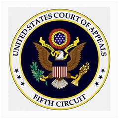 Seal Of United States Court Of Appeals For Fifth Circuit Medium Glasses Cloth (2 Sides) by abbeyz71