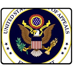 Seal Of United States Court Of Appeals For Fifth Circuit Double Sided Fleece Blanket (medium)  by abbeyz71