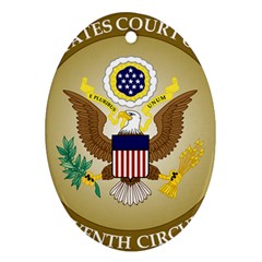 Seal Of United States Court Of Appeals For Seventh Circuit Oval Ornament (two Sides) by abbeyz71