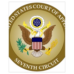 Seal Of United States Court Of Appeals For Seventh Circuit Drawstring Bag (small) by abbeyz71