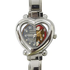 Seal Of United States Court Of Appeals For Eighth Circuit Heart Italian Charm Watch by abbeyz71