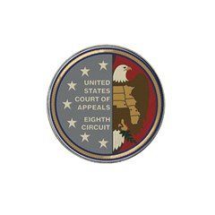 Seal Of United States Court Of Appeals For Eighth Circuit Hat Clip Ball Marker by abbeyz71