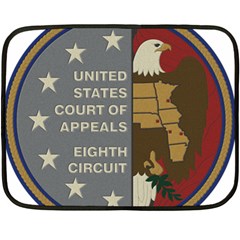 Seal Of United States Court Of Appeals For Eighth Circuit Double Sided Fleece Blanket (mini)  by abbeyz71