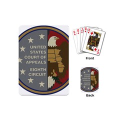 Seal Of United States Court Of Appeals For Eighth Circuit Playing Cards Single Design (mini) by abbeyz71