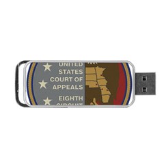 Seal Of United States Court Of Appeals For Eighth Circuit Portable Usb Flash (one Side) by abbeyz71