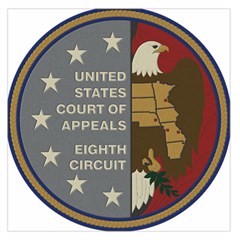 Seal Of United States Court Of Appeals For Eighth Circuit Large Satin Scarf (square) by abbeyz71