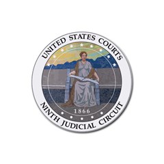 Seal of United States Court of Appeals for Ninth Circuit  Rubber Coaster (Round) 