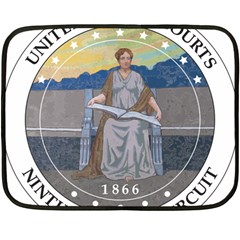 Seal Of United States Court Of Appeals For Ninth Circuit  Fleece Blanket (mini) by abbeyz71