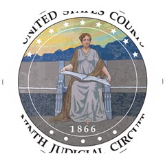 Seal of United States Court of Appeals for Ninth Circuit  Wooden Puzzle Hexagon