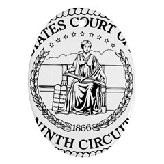 Seal Of United States Court Of Appeals For Ninth Circuit Ornament (oval) by abbeyz71