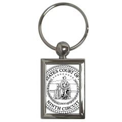 Seal Of United States Court Of Appeals For Ninth Circuit Key Chain (rectangle) by abbeyz71