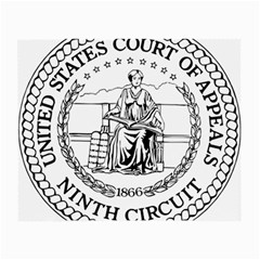 Seal Of United States Court Of Appeals For Ninth Circuit Small Glasses Cloth (2 Sides) by abbeyz71