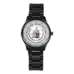 Seal Of United States Court Of Appeals For Ninth Circuit Stainless Steel Round Watch by abbeyz71