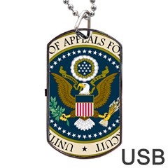 Seal Of United States Court Of Appeals For Federal Circuit Dog Tag Usb Flash (two Sides)