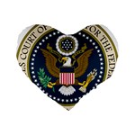 Seal of United States Court of Appeals for Federal Circuit Standard 16  Premium Flano Heart Shape Cushions Front