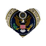 Seal of United States Court of Appeals for Federal Circuit Standard 16  Premium Flano Heart Shape Cushions Back