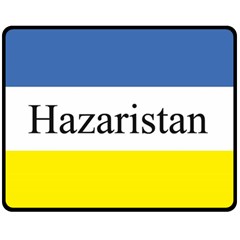 Flag Of Hazaristan Double Sided Fleece Blanket (medium)  by abbeyz71