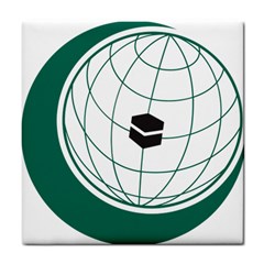 Flag Of The Organization Of Islamic Cooperation Tile Coaster by abbeyz71