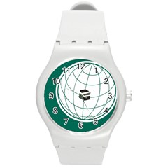 Flag Of The Organization Of Islamic Cooperation Round Plastic Sport Watch (m) by abbeyz71